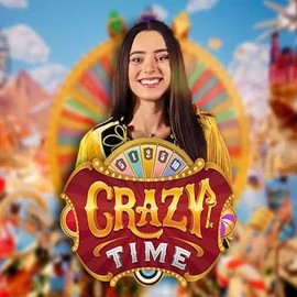 Crazy Time logo by Evolution at Rizzio CasinoCrazy Time