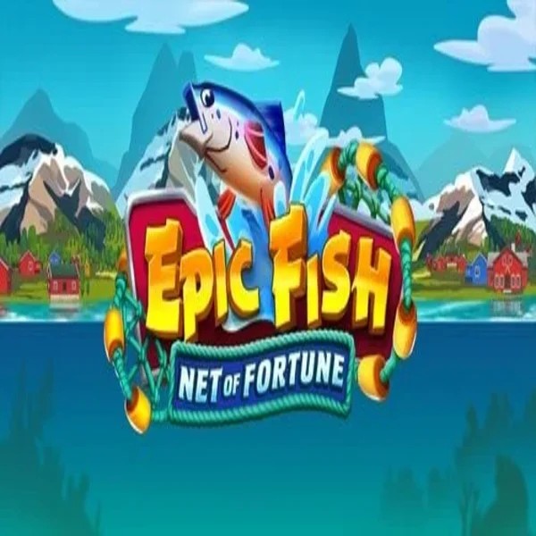 Slots logo of Epic Fish Net of Fortune from Quickspin at Rizzio Casino